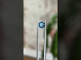 1.10CT ROUND NIGERIAN SAPPHIRE, VIBRANT GLOWY OCEAN BLUE, 6.26X6.18MM, UNTREATED