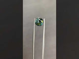 1.46CT ROUND TANZANIAN SAPPHIRE, TEAL GREEN, 6.65X6.65X4.10MM, UNTREATED