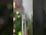 2.16CT ROUND BRILLIANT SALT AND PEPPER DIAMOND, DARK AND MOODY GREY WITH SILVER SPARKLE, 7.9X5.26MM