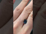 1.39CT DEEP BLUE TEAL ELONGATED CUSHION CUT MONTANA SAPPHIRE, 8.07X5.34MM