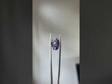 4.26CT GEO OVAL PURPLE TANZANITE, GIA, 12.22X8.69X5.90MM, HEATED