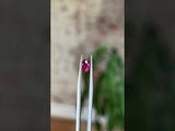 1.11CT TRILLION RUBY, MEDIUM RED PINK, 7.37X4.78X3.99MM, UNHEATED
