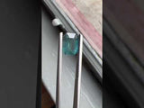3.47CT EMERALD CUT MADAGASCAR SAPPHIRE, SILKY DEEP GREEN TEAL, 9.6X7.3X5.16MM