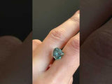 2.57CT TRILLION MONTANA SAPPHIRE, COLOR CHANGING TEAL TO PURPLE GREY, UNTREATED, 9.29X8.31MM