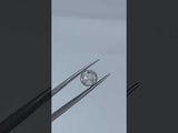 1.67CT ROUND ROSECUT DIAMOND, WHITE CLEAR, 7.58X3.62MM