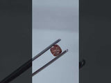 1.46CT MODIFIED CUSHION CUT KENYAN GARNET, ORANGE PEACH, UNTREATED, 6.9MM