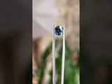 1.37CT Round Sri Lanka Sapphire, Ceylon Blue, 6.48x4.36MM