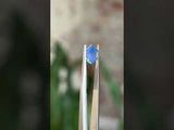 1.53CT HEXAGON AFRICAN SAPPHIRE, SILKY OPALESCENT PERIWINKLE BLUE, 7.40X7.56X4.03MM.