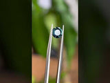 0.92CT ROUND NIGERIAN SAPPHIRE, TEAL, 5.95X5.85X3.44MM, UNTREATED