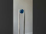 0.96CT ROUND OCEAN BLUE MONTANA SAPPHIRE, 6.00X3.9MM, HEATED