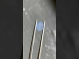 1.22CT HEXAGONAL SAPPHIRE, "OPALESCENT" BLUE, 7.39X5.23X3.93MM