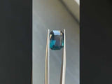 3.48CT MADAGASCAR RADIANT CUT SAPPHIRE, DEEP OCEAN BLUE, 9.90X7.67X4.85MM