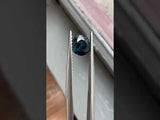1.02CT ROUND NIGERIAN SAPPHIRE, DEEP TEAL BLUE, 6.00X3.80MM, UNTREATED