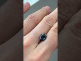 1.60CT OVAL NIGERIAN SAPPHIRE, MEDIUM BLUE, UNHEATED, 7.96X6.34MM