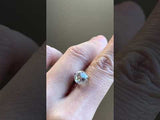 1.67CT ROUND ROSECUT DIAMOND, WHITE CLEAR, 7.58X3.62MM
