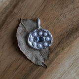 victorian spinel seed pearlys recycled gold mermaid handmade jewelry blue spinel pendant necklace