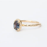 oval sapphire diamond halo color change sapphire carved engagement ring with peacock mermaid sapphire