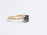 evergreen sapphire mermaid green blue sapphire solitaire gemstone engagement ring
