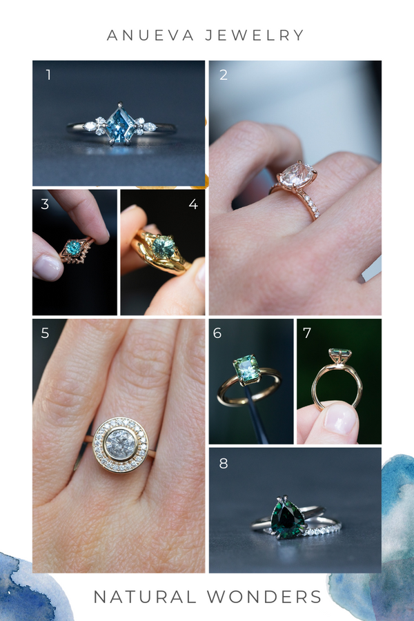 Natural Wonders - Sapphire & Diamond Rings by Anueva Jewelry