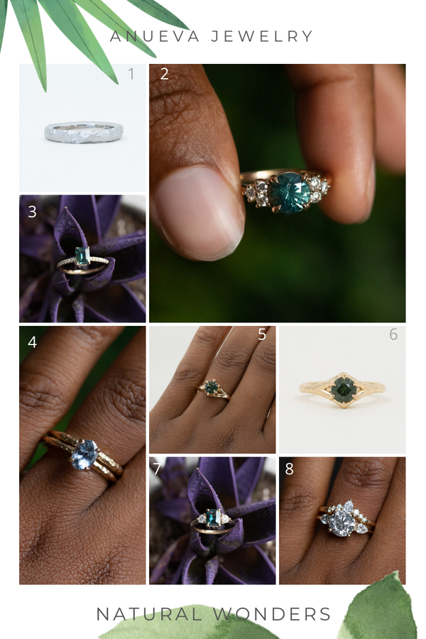 Natural Wonders - Sapphire & Diamond Custom Rings