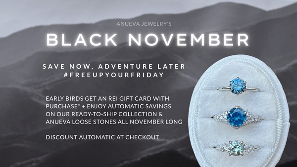 Black November 2025 at Anueva Jewelry: Savings on Earth-Friendly Sapphires, Rare Gems, and Ready-to-Ship Favorites
