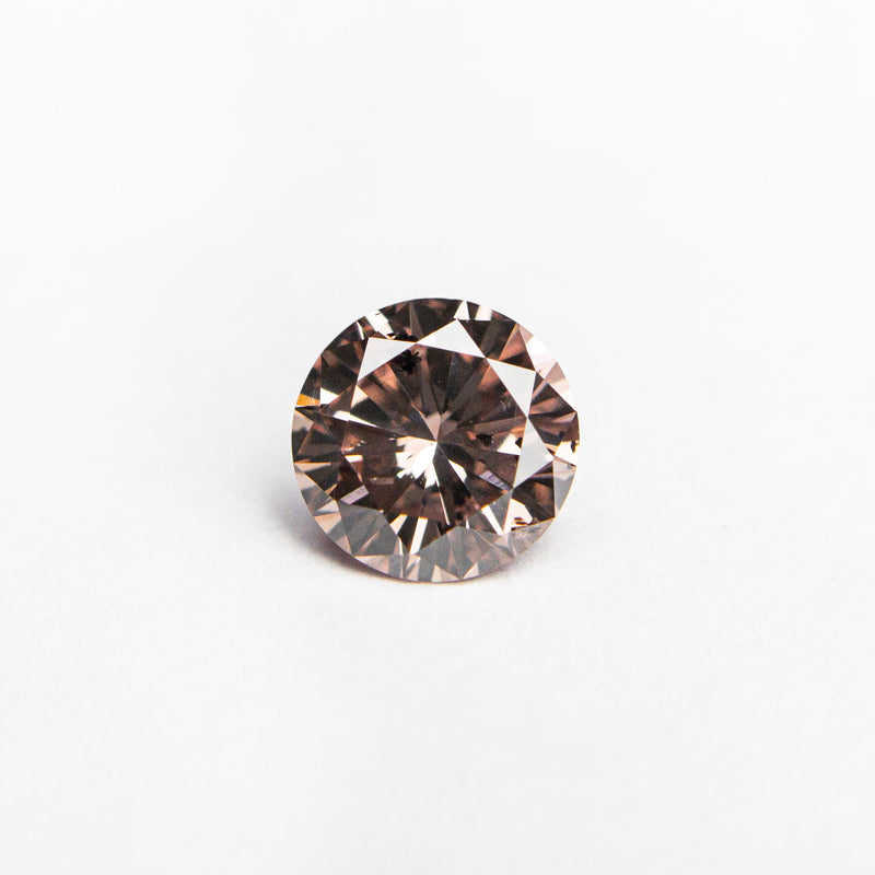 0.51ct 5.31x5.27x3.05mm GIA Fancy Deep Brownish Orangy Pink Round Brilliant 24146-01