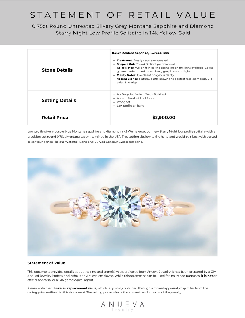 Solitaire Raffles 💙 Raffle for Hope - Starry Night Montana Solitaire RAFFLE TICKET ...