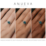 1.39ct Silky Umba Sapphire Four Prong Evergreen Solitaire in Platinum