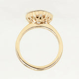 Antique Style Scalloped Diamond Halo - Setting