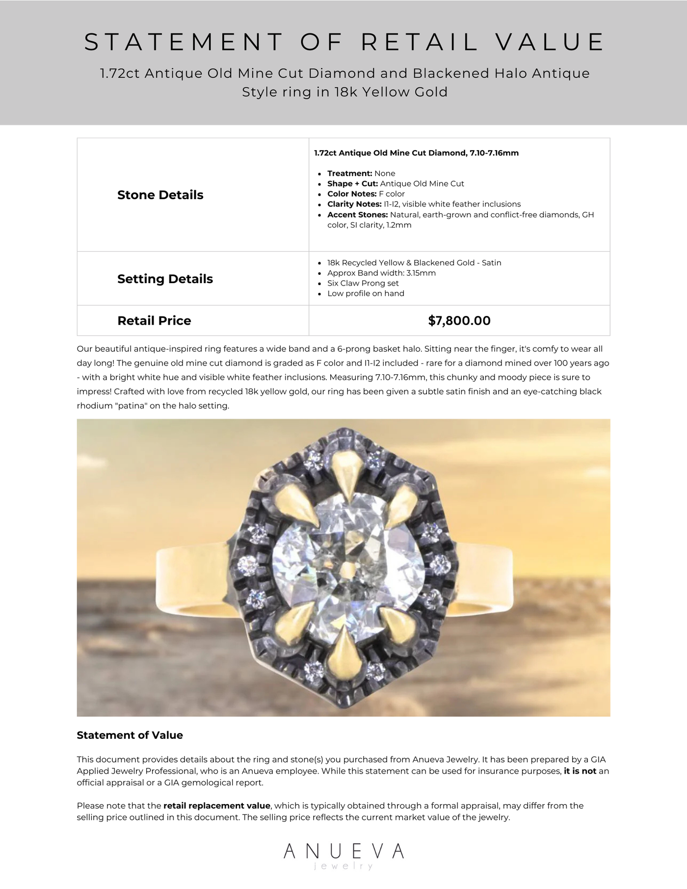 Selling old rings store