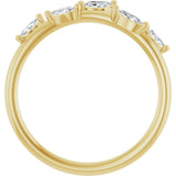 Flora Marquise Diamond Band