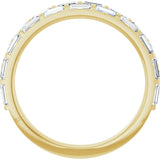Double Stacked Baguette Diamond Band