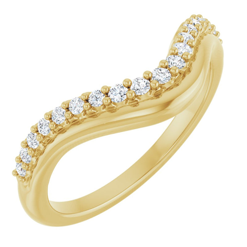 Aurora Contour Diamond Band