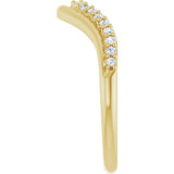 Aurora Contour Diamond Band