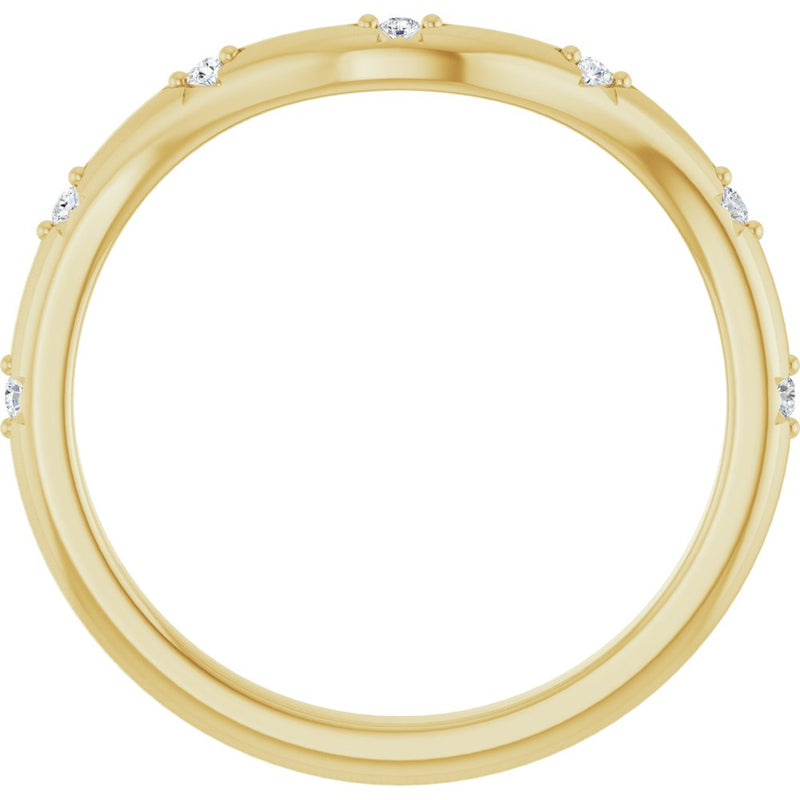 Stargazer Contour Diamond Band