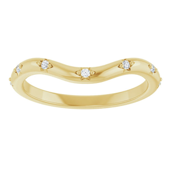 Stargazer Contour Diamond Band