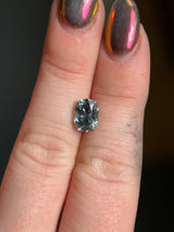 2.27ct Montana Sapphire, medium blue teal, 8.2x5.9x5.1mm, UNTREATED