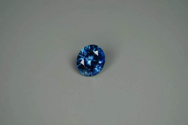 1.39CT OVAL PRECISION CUT MONTANA SAPPHIRE, BLUE, 7.2X6.3MM