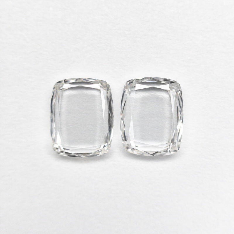 0.98cttw 2pc 6.06x4.85x1.21mm 6.00x4.81x1.36mm VS E-F Cushion Portrait Cut Matching Pair 19854-52