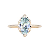 2.07ct Unheated Madagascar Marquise Sapphire Low Profile 6 Prong Solitaire in 14k Yellow Gold