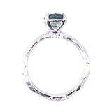 1.39ct Silky Umba Sapphire Four Prong Evergreen Solitaire in Platinum