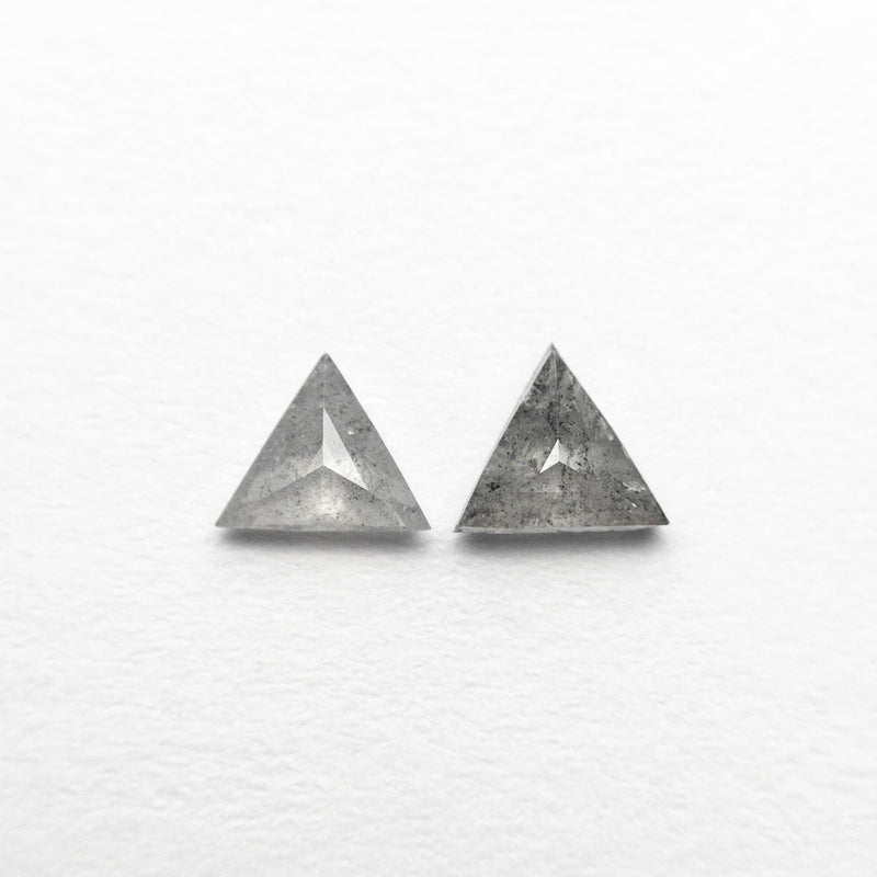 0.25cttw 2pc 3.56x3.38x1.31mm 3.62x3.60x1.63mm Triangle Rosecut Matching Pair 24477-01