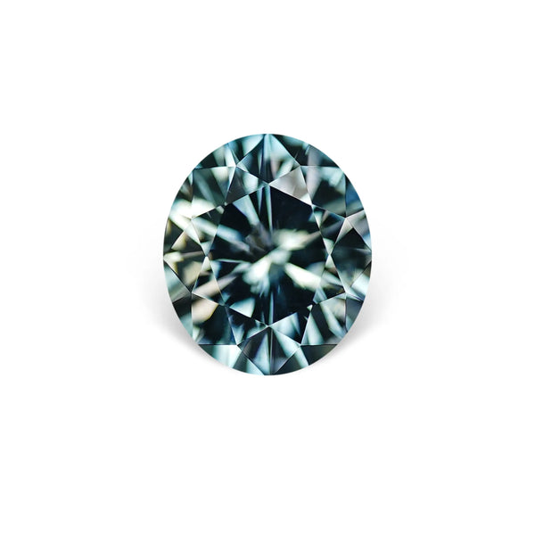 1.78CT OVAL PRECISION CUT MONTANA SAPPHIRE, MIXED MULTI LIGHT BLUE, 7.6X6.5MM