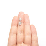 3.24cttw 2pc 9.35x7.33x3.75mm 8.11x5.86x2.38mm Polished Raw Diamond Matching Pair 🇨🇦 27980-01