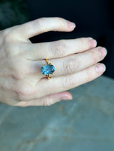 4.25CT ELONGATED CUSHION MONTANA SAPPHIRE, MEDIUM TEAL BLUE, 8.18x11.9MM