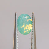 1.18CT OVAL GOMBE SAPPHIRE, SILKY TEAL GREEN, 7.17X5.32X3.80MM, UNHEATED