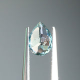 0.93CT Pear Tanzania Sapphire, Denim Blue Teal, 7x5.10x3.63MM, UNHEATED