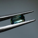 1.63CT EMERALD CUT MADAGASCAR SAPPHIRE, UNTREATED, PARTI GREEN BLUE YELLOW, 7.48X4.80X4.25MM