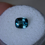 1.45CT ELONGATED CUSHION MADAGASCAR SAPPHIRE, UNTREATED, OCEAN BLUE TEAL, 7.22X6.04X3.80MM