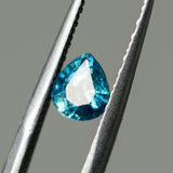 1.13CT MADAGASCAR PEAR SAPPHIRE, UNTREATED, TEAL BLUE GREEN, 6.62X5.70X3.90MM